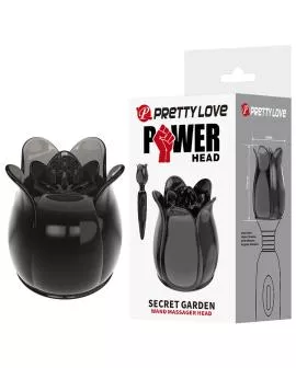 PRETTY LOVE - SECRET GARDEN SCHWARZER MASSAGEKOPF