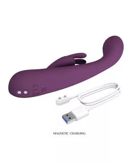 PRETTY LOVE - EMMA RABBIT LILA VIBRATOR MIT STIMULATOR