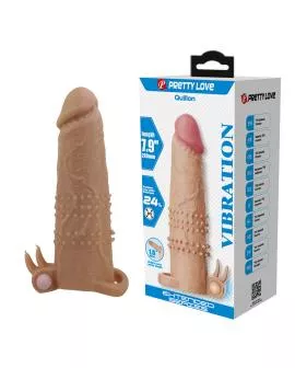 PRETTY LOVE - QUILLON PENISHÜLLE MIT KLITORISSTIMULATOR UND VIBRATION