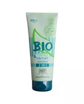 HOT - BIO-MASSAGE & GLEITMITTEL AUF WASSERBASIS 2 IN 1 200 ML