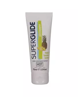 HOT - SUPERGLIDE ESSBARER GLEITMITTEL AUF WASSERBASIS ANANAS 75 ML