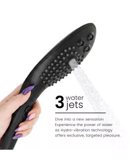 WOMANIZER - WAVE KLITORALSTIMULIERENDER DUSCHKOPF SCHWARZ