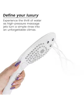 WOMANIZER - WAVE KLITORALSTIMULIERENDER DUSCHKOPF WEISS