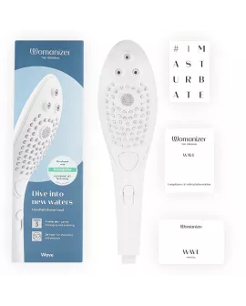 WOMANIZER - WAVE KLITORALSTIMULIERENDER DUSCHKOPF WEISS