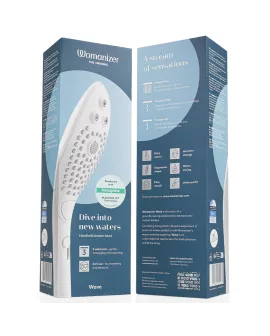 WOMANIZER - WAVE KLITORALSTIMULIERENDER DUSCHKOPF WEISS