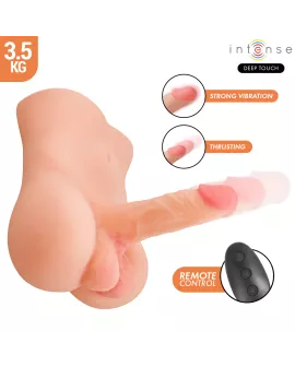 INTENSE DEEP TOUCH - DAMIEN-TORSO MIT ANUS UND REALISTISCHEM DILDO MIT DRUCK- UND VIBRATIONSFUNKTION, FERNBEDIENUNG, 3,5 KG