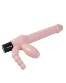 BAILE Seilloser TPR-Gurt mit Vibration und Analstimulation - 25,4 cm
