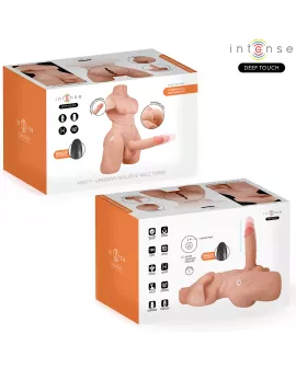 INTENSE DEEP TOUCH - MARTY-TORSO MIT ANUS UND REALISTISCHEM DILDO MIT DRUCK- UND VIBRATIONSMÖGLICHKEITEN, FERNBEDIENUNG, 6,2 KG