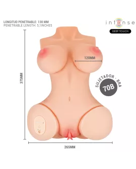 INTENSE DEEP TOUCH - VERO TORSO ANUS UND VAGINA MIT SAUG-, WÄRME-, VIBRATIONS- UND STIMMEFFEKTEN MIT FERNBEDIENUNG 5,5 KG