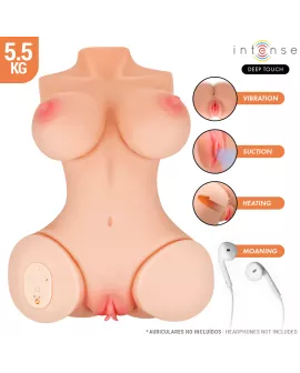 INTENSE DEEP TOUCH - VERO TORSO ANUS UND VAGINA MIT SAUG-, WÄRME-, VIBRATIONS- UND STIMMEFFEKTEN MIT FERNBEDIENUNG 5,5 KG