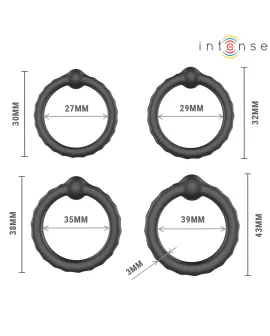 INTENSE - MICHIEL SET MIT 4 PENISRINGEN MODELL 10