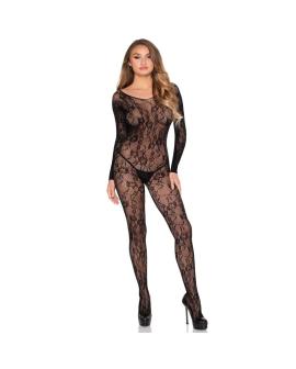 LEG AVENUE - 89366 SPITZEN-DESSOUS-BODYSTOCKING, SCHWARZ - EINHEITSGRÖSSE