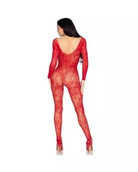 LEG AVENUE - 89366 SPITZEN-DESSOUS-BODYSTOCKING, ROT - EINHEITSGRÖSSE