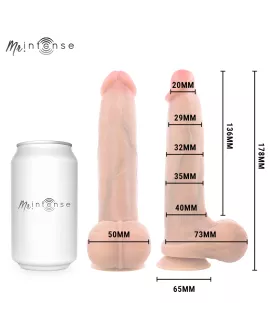 MR INTENSE – BRUCE S SILIKON-DILDO MIT HODEN, 17,8 CM, Ø 4 CM