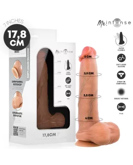 MR INTENSE – BRUCE S SILIKON-DILDO MIT HODEN, 17,8 CM, Ø 4 CM
