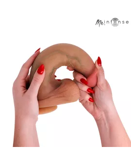 MR INTENSE - BRUCE XL SILIKON-DILDO MIT HODEN 25,5 CM -Ø- 5,5 CM
