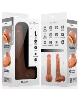 MR INTENSE - BRUCE XL SILIKON-DILDO MIT HODEN 25,5 CM -Ø- 5,5 CM