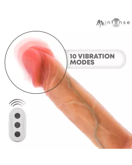 MR INTENSE - LOGAN VIBRATOR DILDO SILIKON MIT WÄRMEEFFEKT UND FERNBEDIENUNG 20 CM -Ø- 4,1 CM