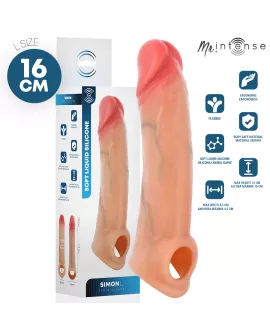 MR INTENSE - SIMON L SILIKON-PENISÜBERZUG 16 CM -Ø- 4,5 CM