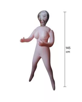 HIDDEN DESIRE - HORNY GRANNY GEILE OMA AUFBLASBARE PUPPE 145 CM