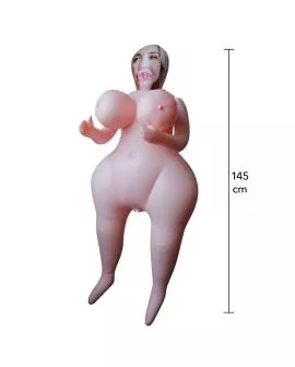 HIDDEN DESIRE - HEAVY HEATHER AUFBLASBARE PUPPE 145 CM