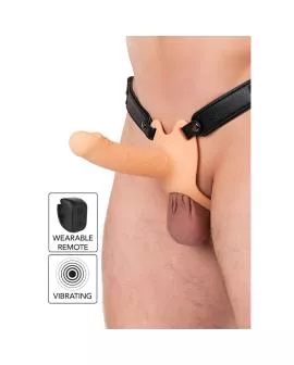 HIDDEN DESIRE - INFERNO VIBRIERENDER PENIS-SLEEVE ZUM AUFSCHNALLEN 16 CM