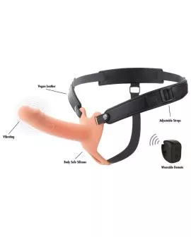 HIDDEN DESIRE - INFERNO VIBRIERENDER PENIS-SLEEVE ZUM AUFSCHNALLEN 16 CM