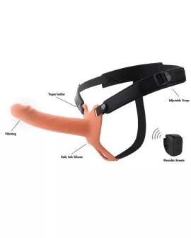 HIDDEN DESIRE - INFERNO VIBRIERENDER PENIS-SLEEVE ZUM AUFSCHNALLEN 18 CM