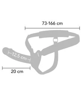 HIDDEN DESIRE - INFERNO PENISSLEEVE STRAP-ON 20 CM