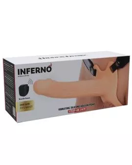 HIDDEN DESIRE - INFERNO VIBRIERENDER PENIS-SLEEVE ZUM AUFSCHNALLEN 20 CM