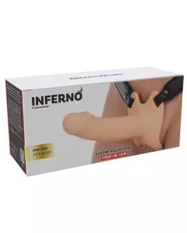 HIDDEN DESIRE - INFERNO PENIS-SLEEVE-STRAP-ON 16 CM
