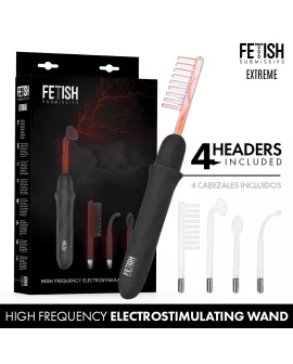 FETISH SUBMISSIVE - VIBRADOR WAND ELECTROESTIMULACIÓN ALTA FRECUENCIA