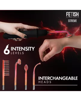 FETISH SUBMISSIVE - VIBRADOR WAND ELECTROESTIMULACIÓN ALTA FRECUENCIA