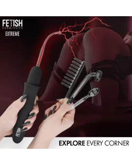 FETISH SUBMISSIVE - VIBRADOR WAND ELECTROESTIMULACIÓN ALTA FRECUENCIA