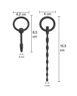 HIDDEN DESIRE - EXTREME STARTER SET HARNRÖHRENPLUGS 2 STÜCK