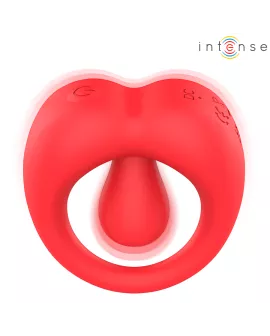 INTENSE - RUSSELL ANILLO VIBRADOR CON ESTIMULACIÓN DE CLÍTORIS ROJO