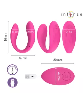 INTENSE - NORA VIBRATIONSKLEMMENSTIMULATOR PINK