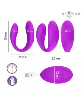 INTENSE - NORA VIBRATIONSKLEMMENSTIMULATOR LILA