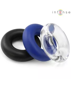 INTENSE - WICK SET MIT 3 PENISRINGEN IN VERSCHIEDENEN FARBEN