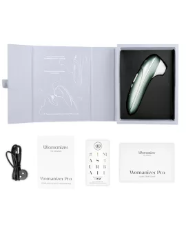 WOMANIZER - PRO VIBRANT KLITORALSTIMULATOR SALBEIGRÜN