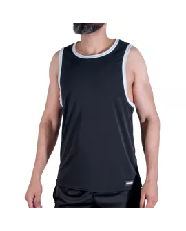 MACHO - CMV004 SCHWARZES GYM-T-SHIRT