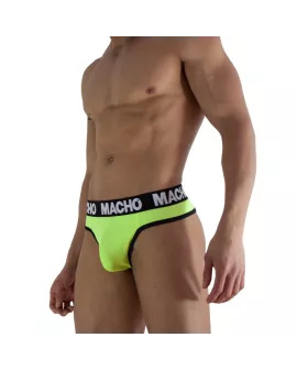 MACHO - MTG001 FLUORESZIERENDER GELBER STRINGTANGA,