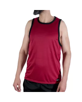 MACHO - CMV003 MAROON GYM T-SHIRT
