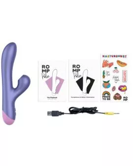 ROMP - PULSE RABBIT DUAL G-PUNKT VIBRATOR ELEKTRISCH BLAU