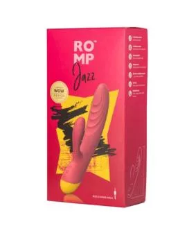 ROMP - JAZZ WIEDERAUFLADBARER HASENVIBRATOR ROT