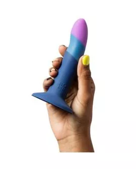 ROMP - PICCOLO SILIKONDILDO MIT DREIFARBIGEM SAUGAUFFANG 14 CM