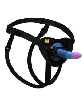 ROMP - PICCOLO SILIKONDILDO MIT DREIFARBIGEM SAUGAUFFANG 14 CM