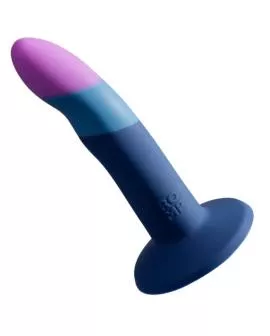 ROMP - PICCOLO SILIKONDILDO MIT DREIFARBIGEM SAUGAUFFANG 14 CM