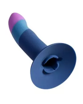 ROMP - PICCOLO SILIKONDILDO MIT DREIFARBIGEM SAUGAUFFANG 14 CM