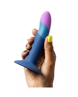 ROMP - PICCOLO SILIKONDILDO MIT DREIFARBIGEM SAUGAUFFANG 14 CM